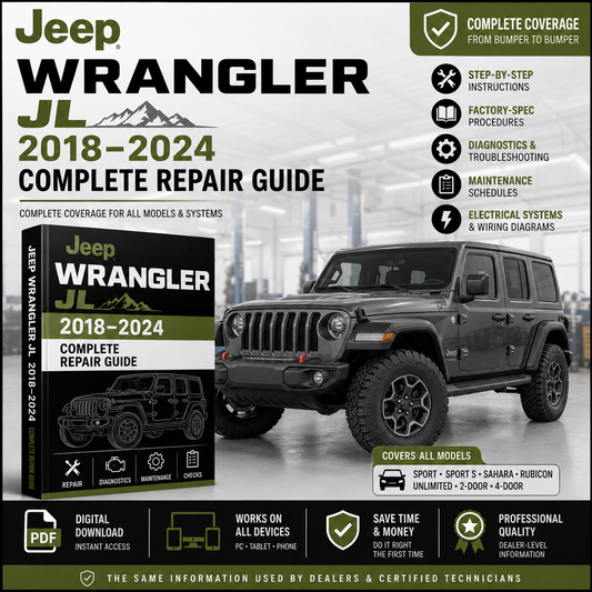 Jeep Wrangler JL 2018–2024 Complete Repair Guide
