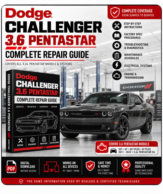 Dodge Challenger 3.6 Pentastar Repair Manual (2011–2023)