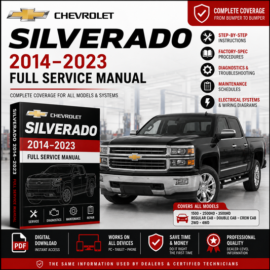 Chevrolet Silverado 2014–2023 Full Service Manual